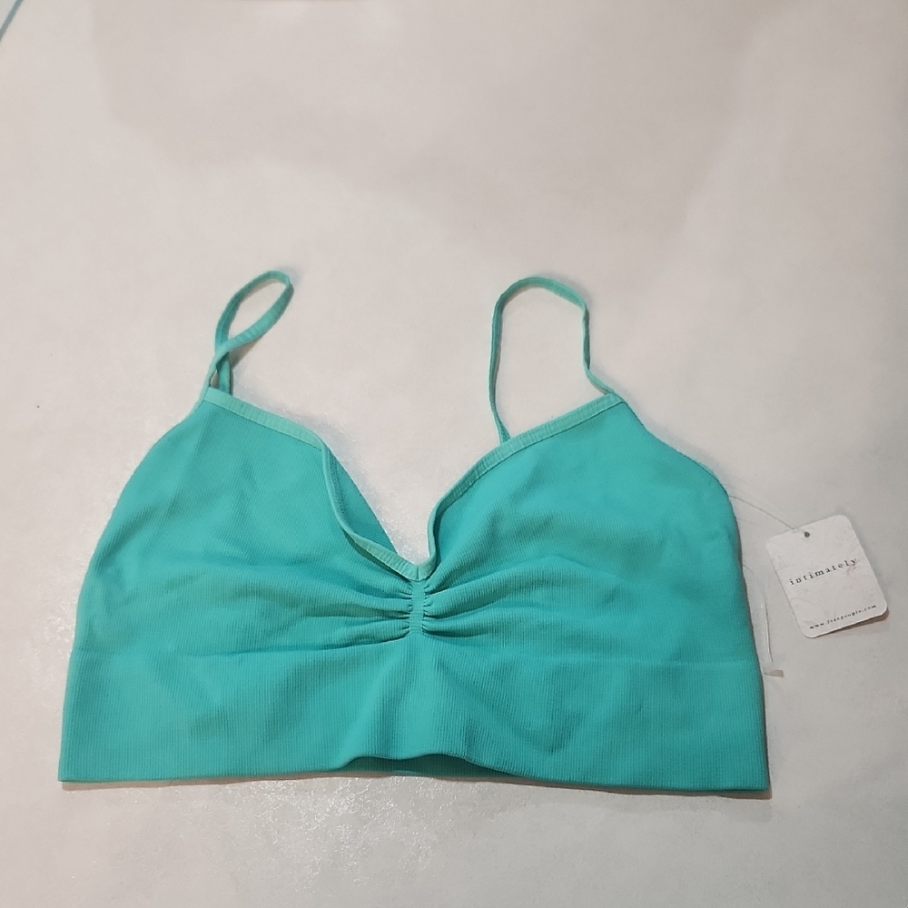 Free People Green Bralette Soft Stretchy Intimates